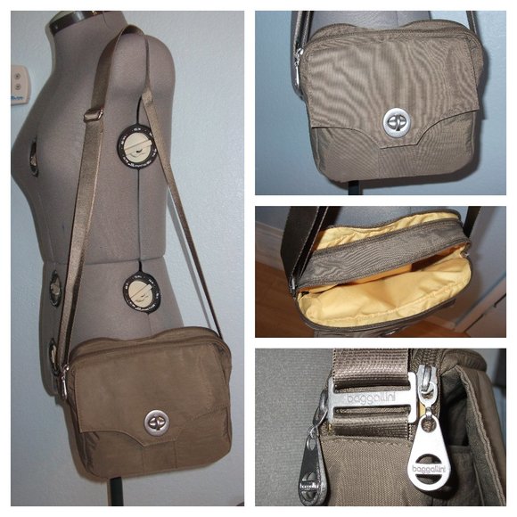 Baggallini Handbags - Baggallini Brown Crossbody Bagg Tote Satchel Purse